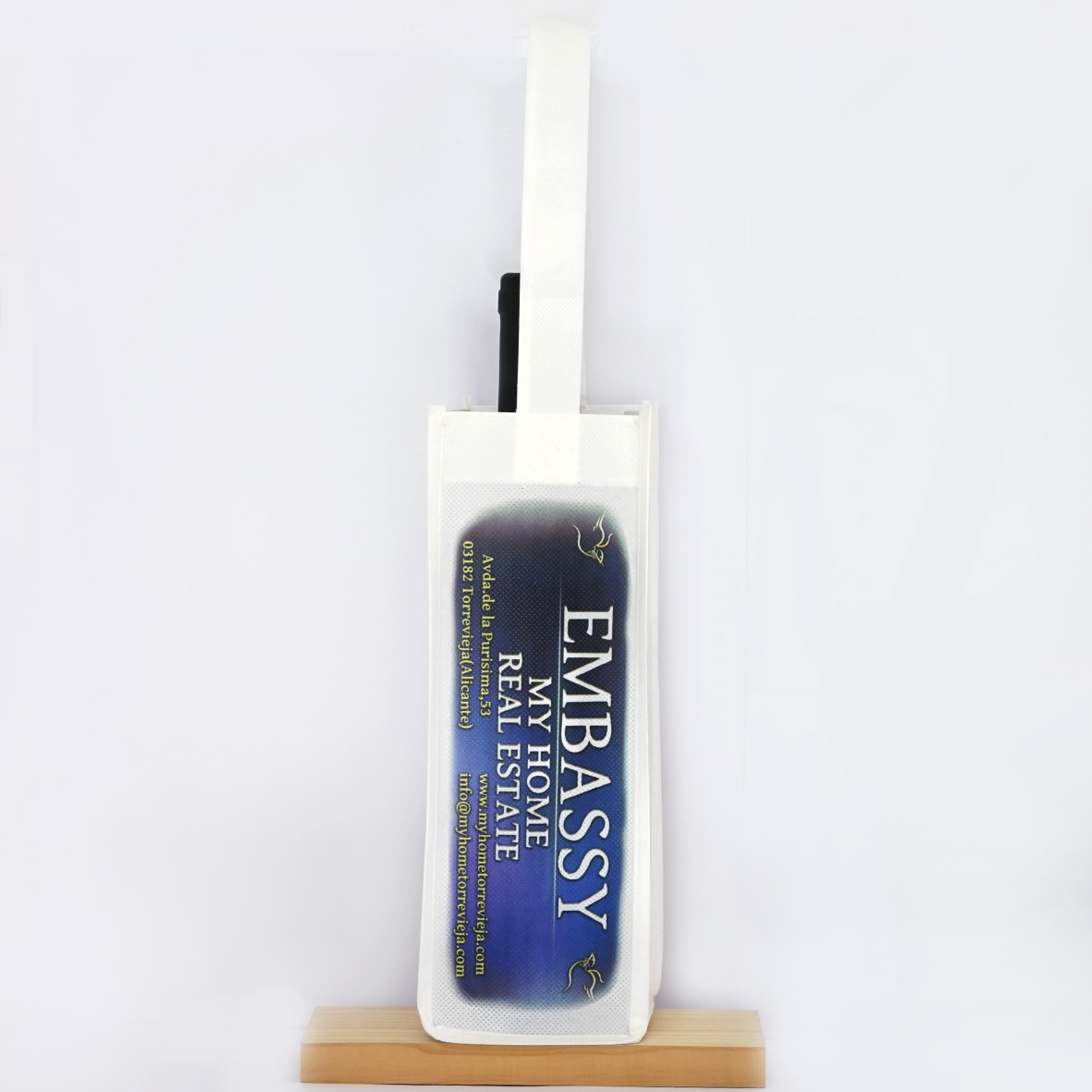 Bolsa de vino personalizada en Torrevieja