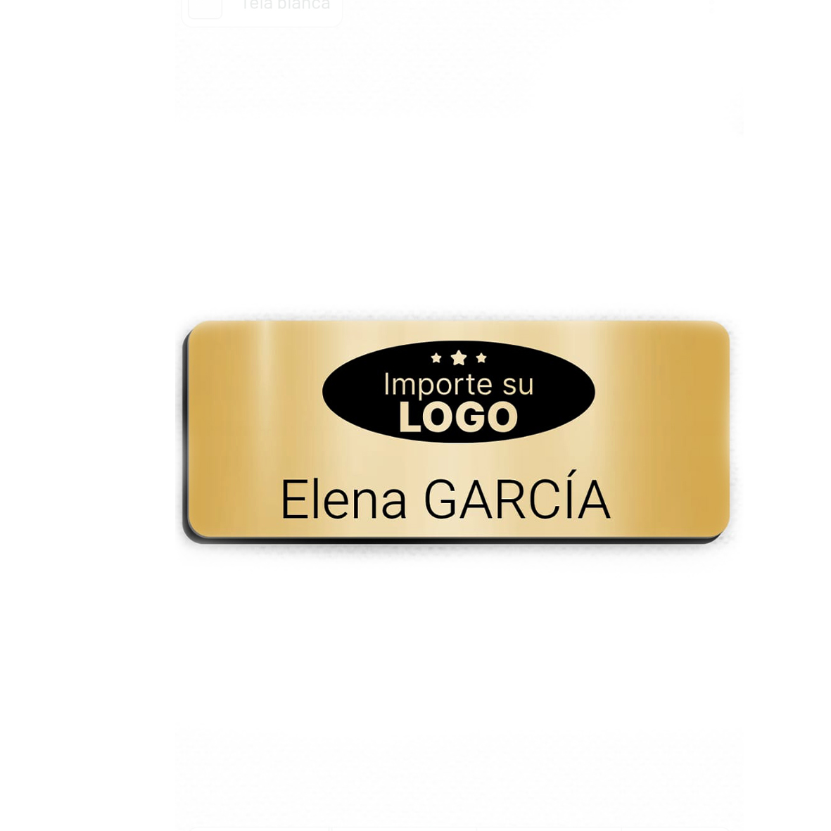 Insignia de metal o madera con imán (2)